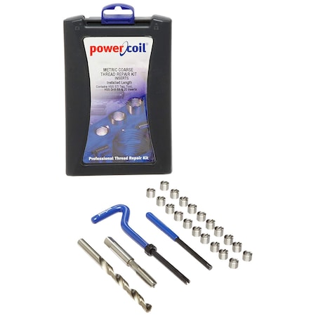 CROSSROAD DISTRIBUTOR SOURCE Helical Insert Repair Kit, Helical Inserts, M8-1.25, Steel 3520-8.00K